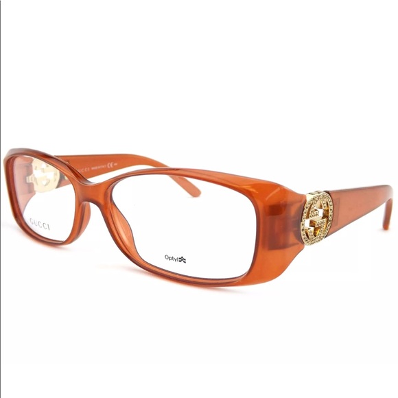 Gucci Accessories - Gucci Optical eyeglasses Orange Brown Authentic